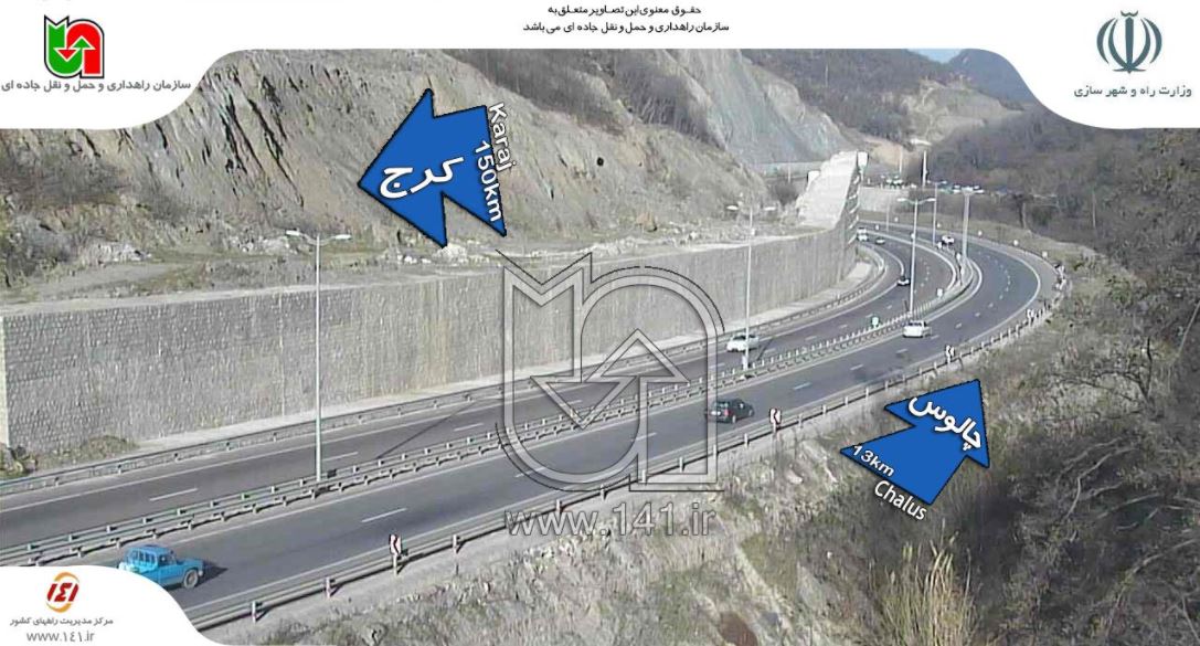 حرکت سریع خودروها در مسیر چالوس به تهران+ تصاویر