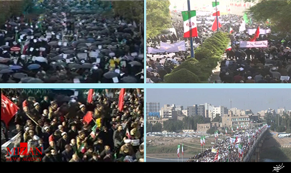 راهپیمایی گسترده سراسر کشور در محکومیت آشوبگریهای اخیر + قیلم راهپیمایی گسترده سراسر کشور در محکومیت آشوبگریهای اخیر + قیلم