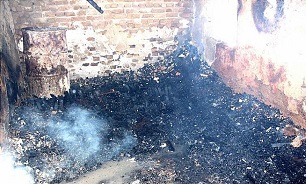 اتش سوزی در کارگاه نجاری ورامین