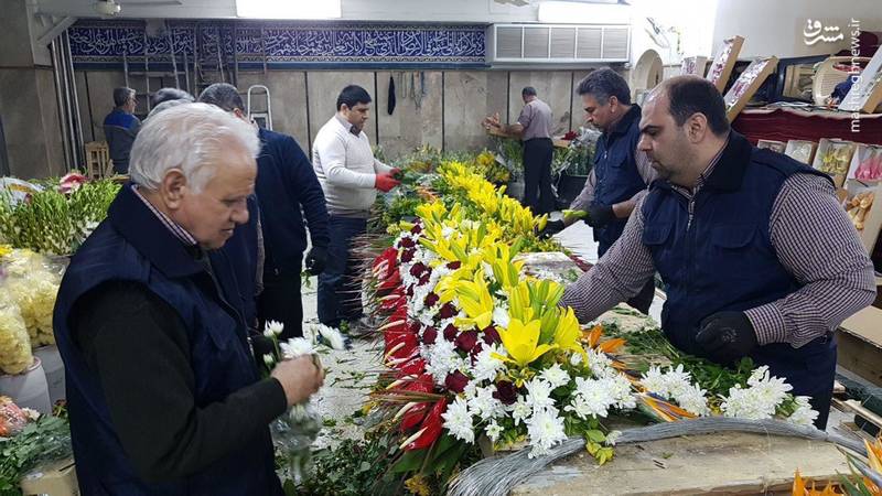 گلآرایی ضریح حضرت زینب(س)+عکس گلآرایی ضریح حضرت زینب(س)+عکس