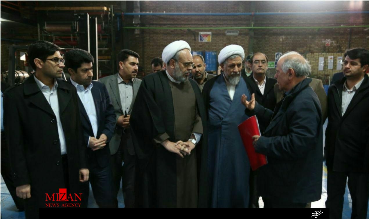 بازدید مدیران قضایی استان قزوین و شهرستان البرز از واحد های صنعتی شهرستان البرز