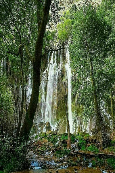 آبشاری زیبا در غرب ایران+عکس