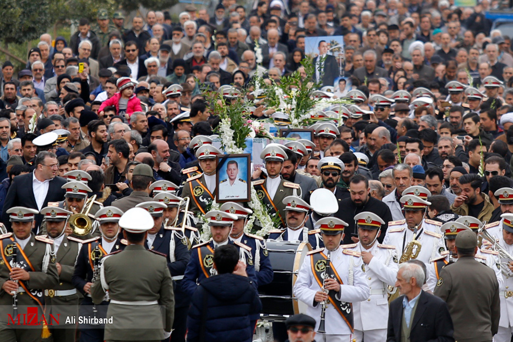 پیکر سه شهدی نفتکش سانچی تشییع شد+تصاویر