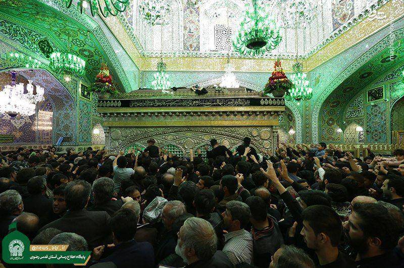عزاداری شهادت حضرت زهرا (س) در حرم امام رضا (ع)+عکس