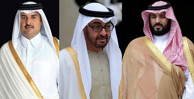 دیدار مقامات عربستان، امارات و قطر با ترامپ