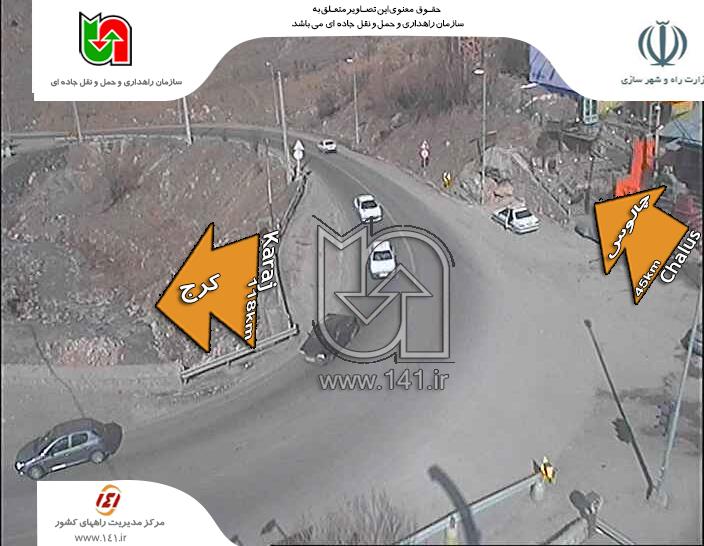 راهبندان در اتوبان تهران به کرچ/جاده چالوس باز است+تصاویر