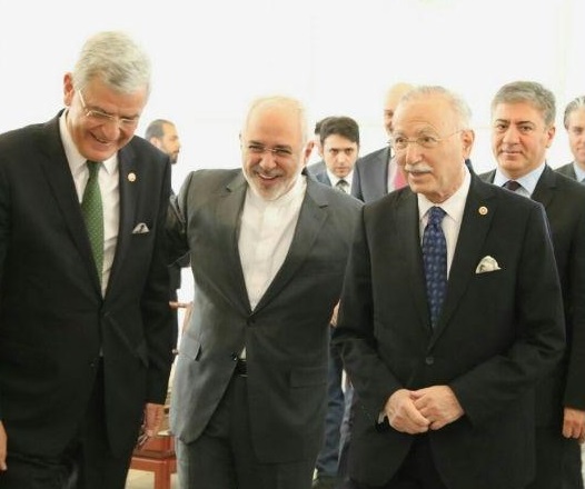 رئيس كميسيون سياست خارجي مجلس تركيه با ظریف دیدار کرد