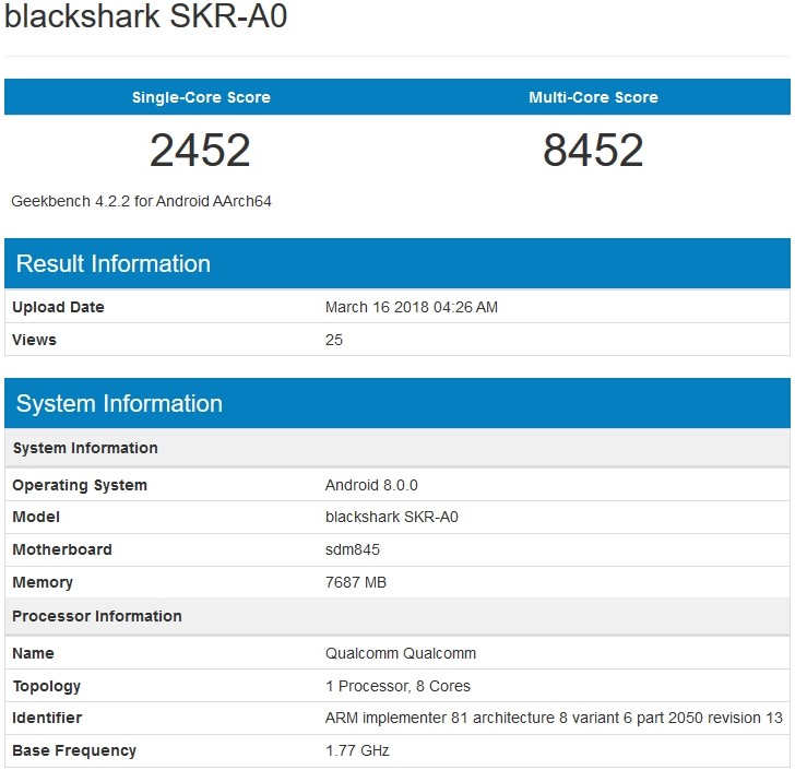 افشای مشخصات گوشی Blackshark SKR-A0 شیائومی +تصاویر افشای مشخصات گوشی Blackshark SKR-A0 شیائومی +تصاویر