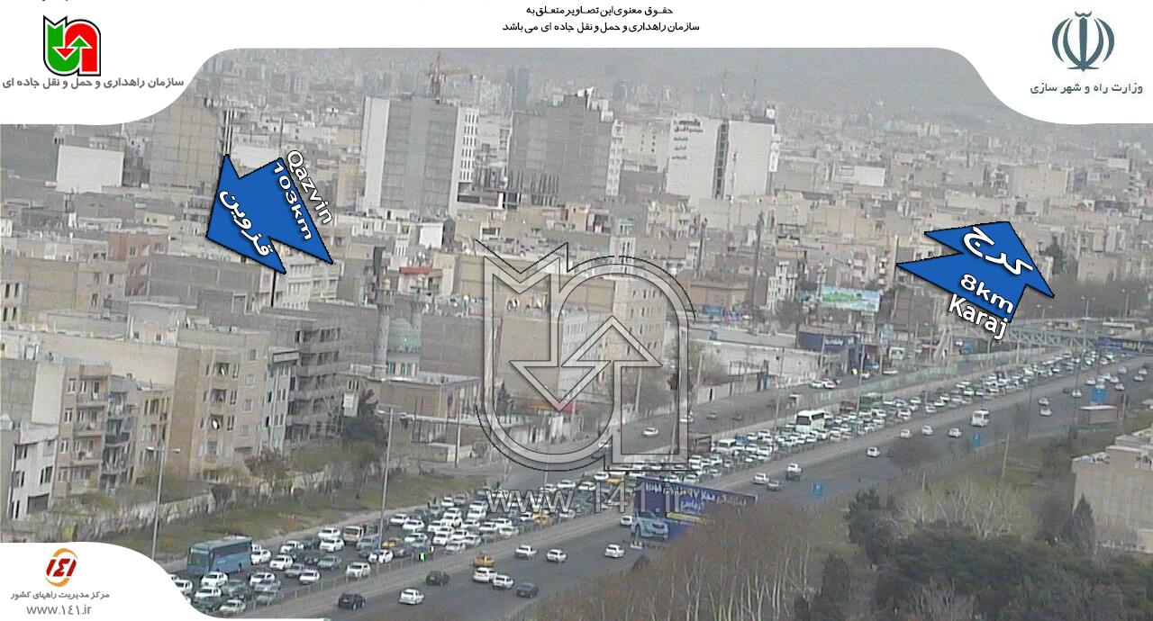 ترافیک پرحجم در مسیرهای خروجی تهران+ تصاویر ترافیک پرحجم در مسیرهای خروجی تهران+ تصاویر