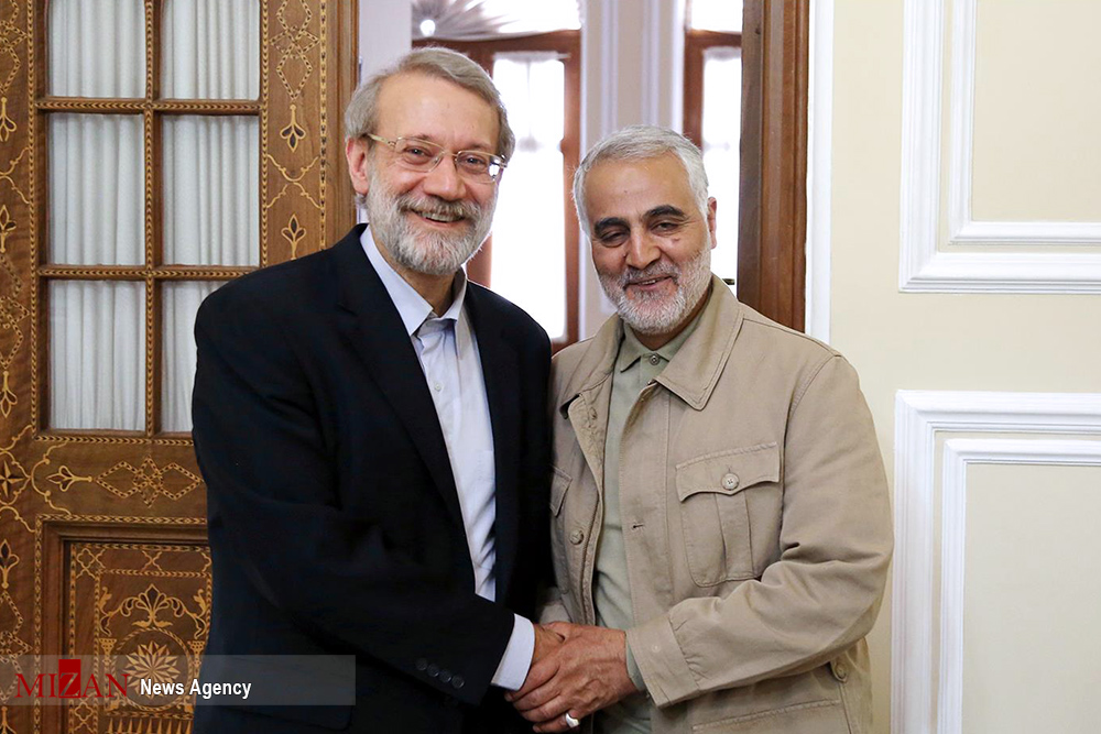 دیدار نوروزی لاریجانی و حاج قاسم دیدار نوروزی لاریجانی و حاج قاسم