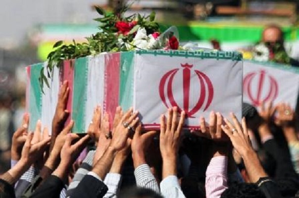 مراسم وداع و تشییع پیکر ۲ شهید مدافع حرم در نیروی هوافضای سپاه برگزار شد