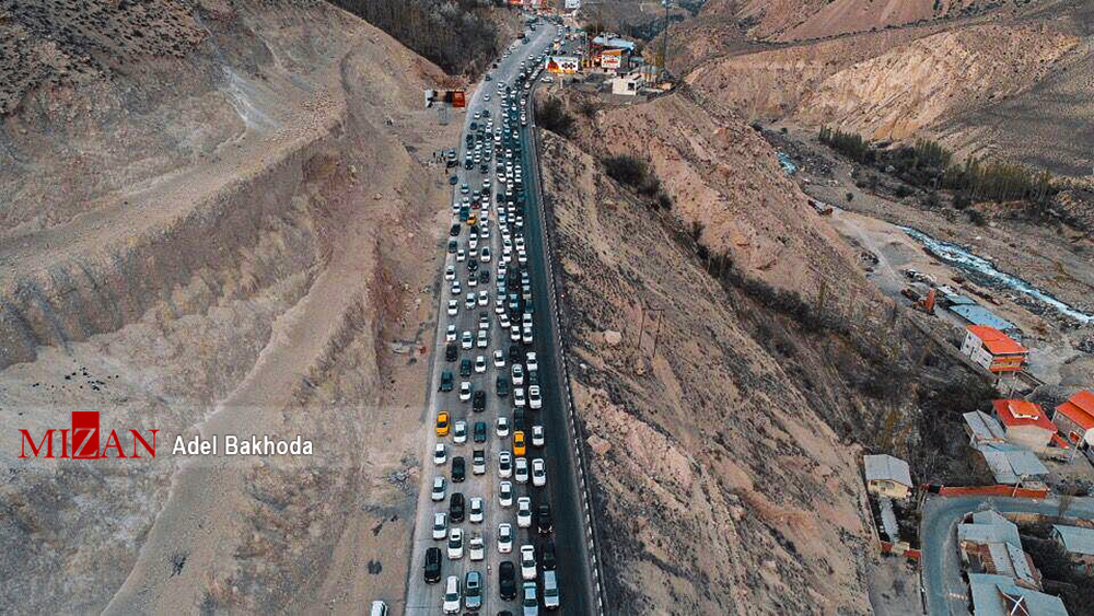 ترافیک در جاده هراز و چالوس/ ببارش باران در راههای 6 استان
