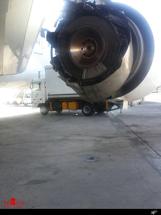 هواپیما بوئینگ 747 ماهان در فرودگاه مهرآباد فرود اضطراری داشت هواپیما بوئینگ 747 ماهان در فرودگاه مهرآباد فرود اضطراری داشت
