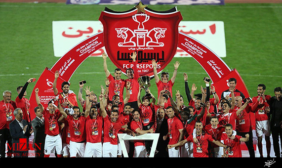 مراسم قهرمانی پرسپولیس در فصل  97-96 + فیلم