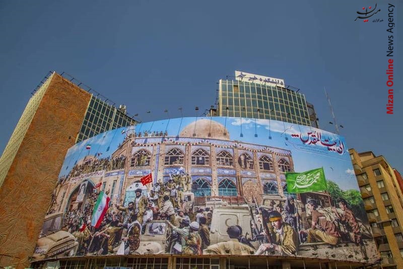 دیوارنگاه جدیدترین تصویر دیوارنگاره میدان ولیعصر (عج) رونمایی شد