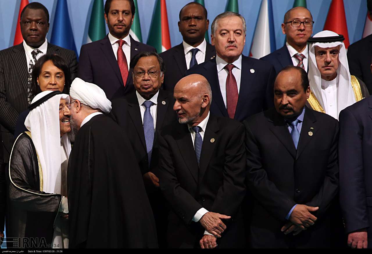عکس/ نشست سران سازمان همکاری اسلامی در استانبول با حضور روحانی