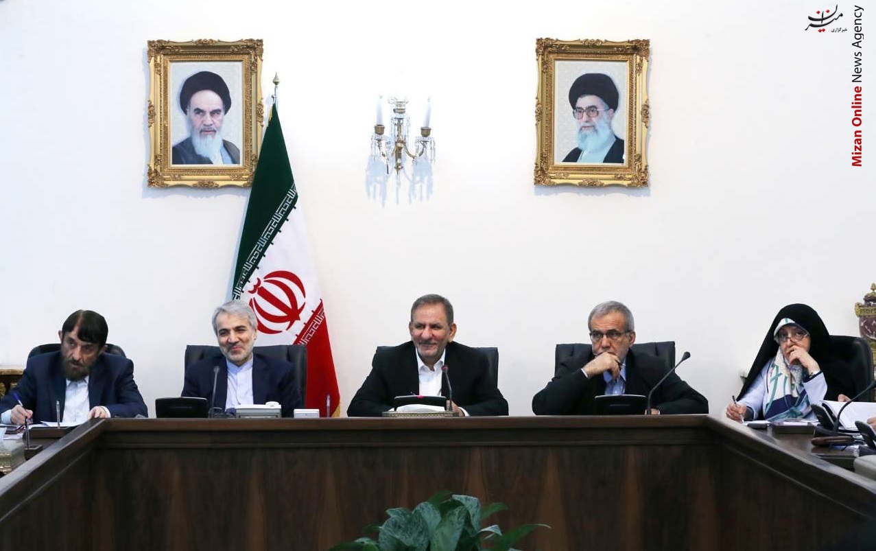 جهانیگری خنده جهانیگری و نوبخت در جلسه ستاد اقتصاد مقاومتی+عکس