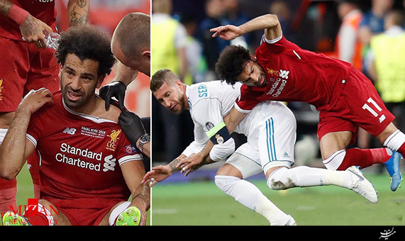 اشک‌های محمد صلاح پس از مصدومیت در فینال لیگ قهرمانان + فیلم