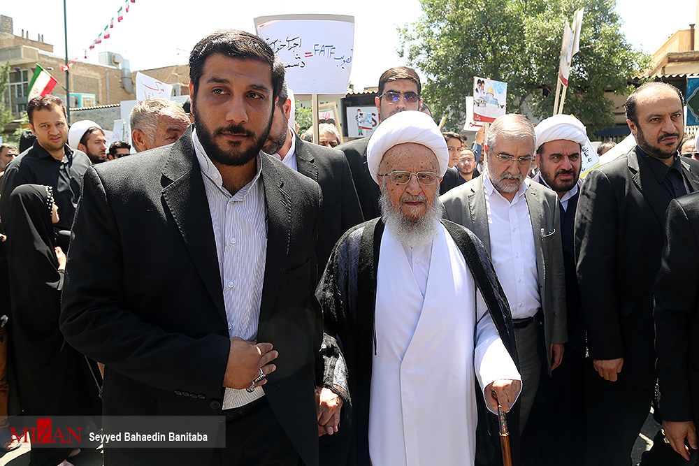 حضور مراجع تقلید در مراسم راهپیمایی روز جهانی قدس + عکس