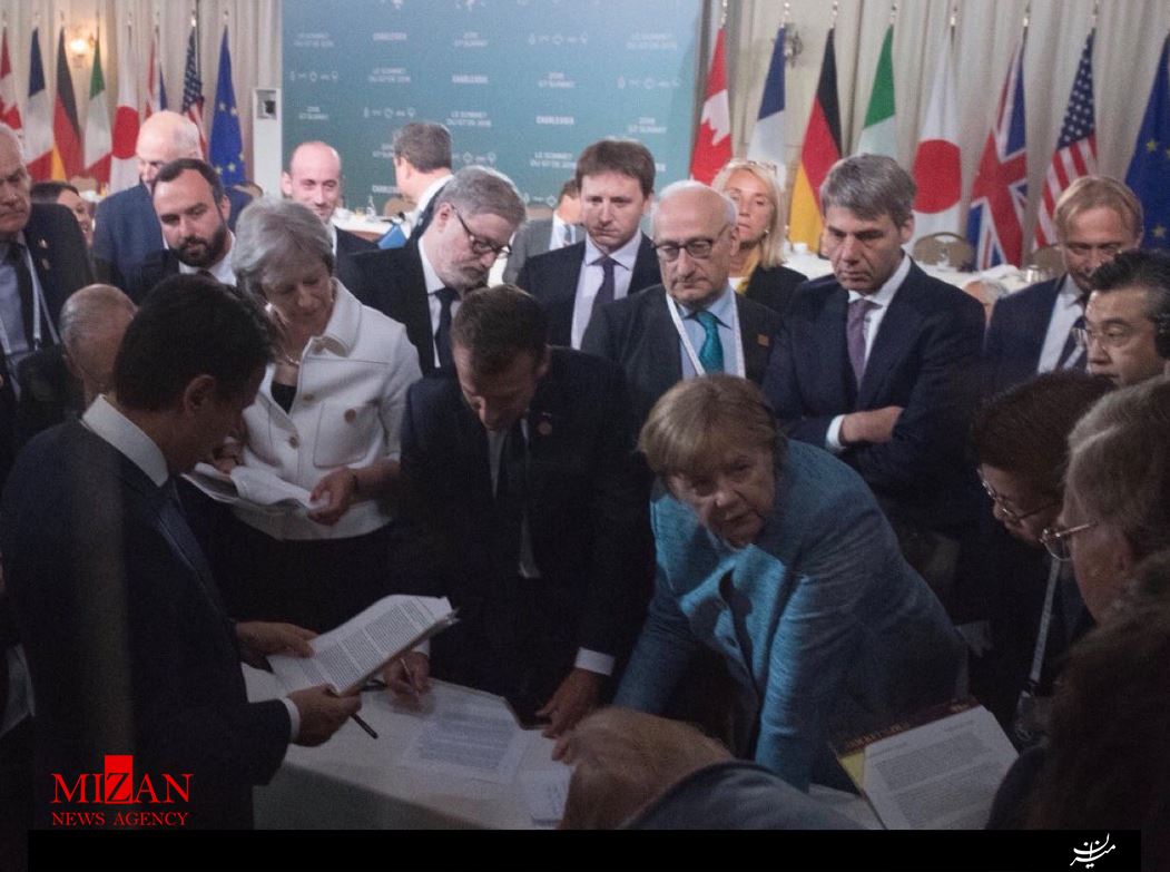 عکس/ سران گروه هفت و نگاه های عجیب مرکل در یک قاب! عکس/ سران گروه هفت و نگاه های عجیب مرکل در یک قاب!