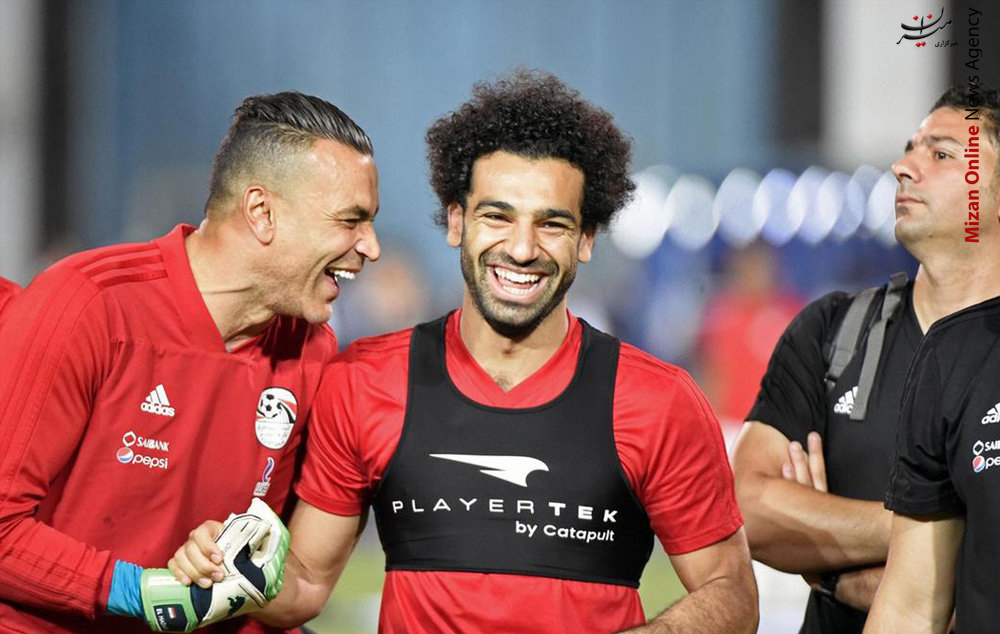 محمد صلاح آخرین وضعیت محمد صلاح در تمرین تیم ملی مصر قبل از جام جهانی +عکس