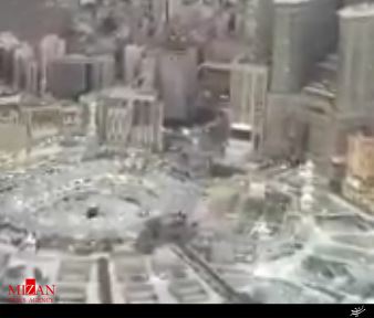 تور هلیکوپتری در بالای کعبه + فیلم