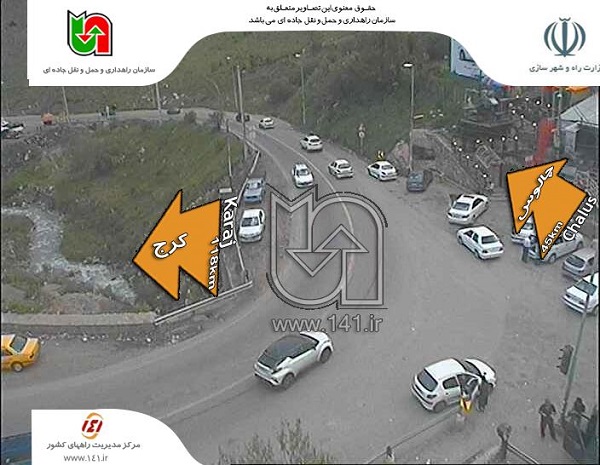 حرکت روان خودروها در جاده چالوس+ تصاویر حرکت روان خودروها در جاده چالوس+ تصاویر