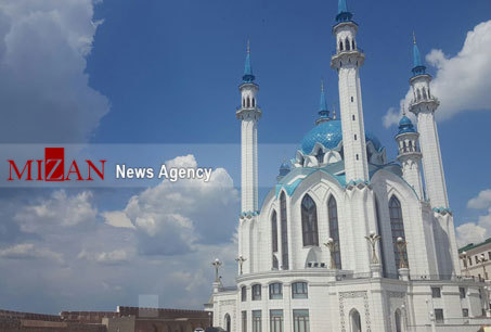 هواداران ایرانی در بزرگترین مسجد کازان+ عکس