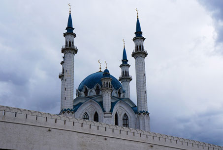 بارش شدید باران در شهر کازان + تصاویر