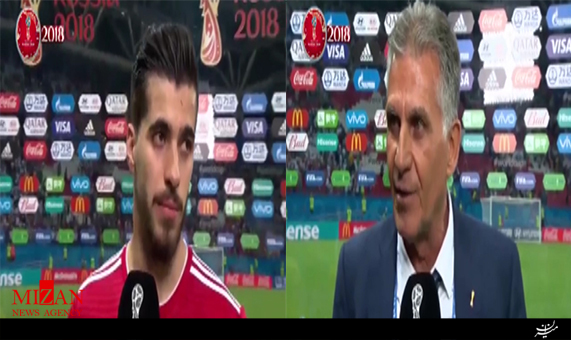 مصاحبه با سعید عزت اللهی و کی‌روش پس از دیدار با اسپانیا + فیلم