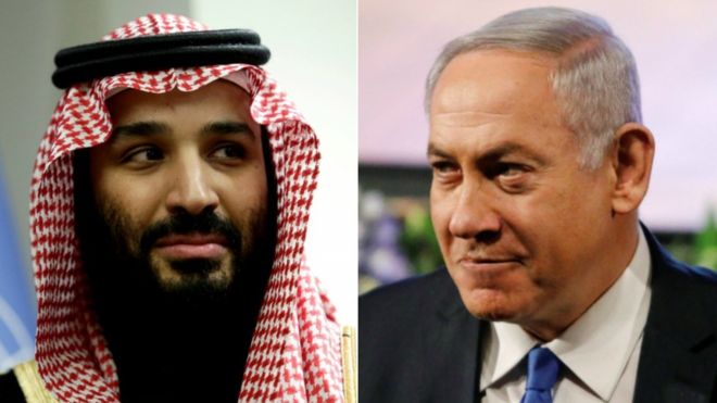 دیدار نتانیاهو و محمد بن سلمان در اردن