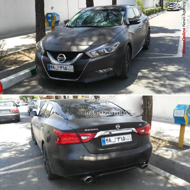 ماکسیما ۲۰۱۷ ماکسیما ۲۰۱۷ با پلاک گذر موقت در تهران +عکس