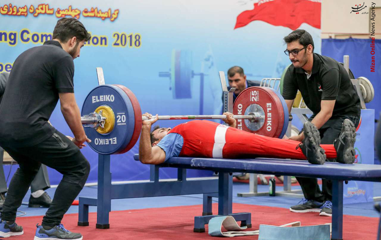 مسابقات قهرمانی کشور وزنه برداری جانبازان و معلولین +عکس