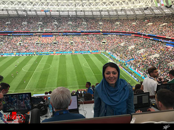 روایتی جالب از حضور بانوی خبرنگارایرانی در جام جهانی روسیه+ عکس روایتی جالب از حضور بانوی خبرنگارایرانی در جام جهانی روسیه+ عکس