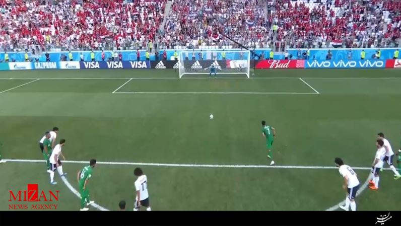 گل تساوی عربستان و مصر +فیلم