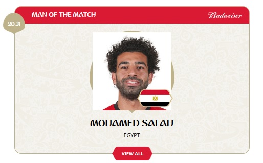 بهترین بازیکن دیدار عربستان و مصر