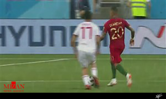 گل اول پرتغال به ایران + فیلم