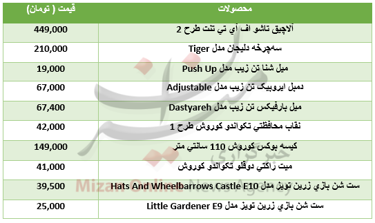 برای خرید محصولات ورزشی چقدر باید هزینه کرد؟