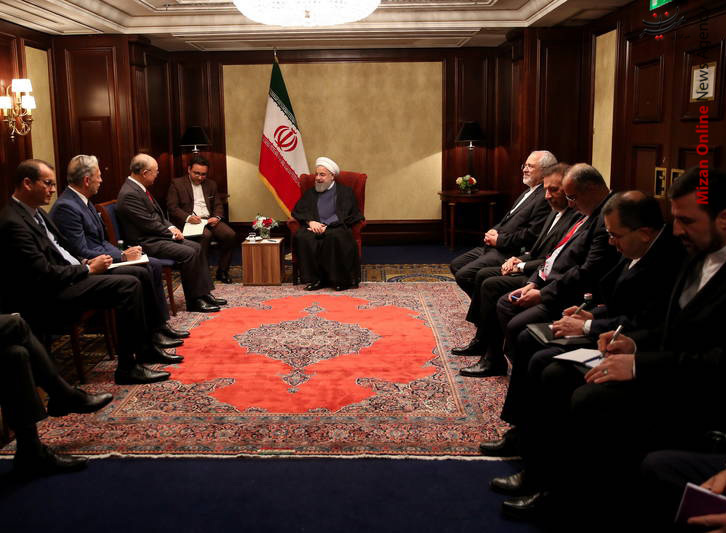 دیدار روحانی و آمانو در اتریش +عکس