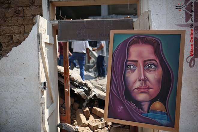 دایر شدن نمایشگاه در غزه، توسط هنرمندان فلسطینی+ عکس دایر شدن نمایشگاه در غزه، توسط هنرمندان فلسطینی+ عکس