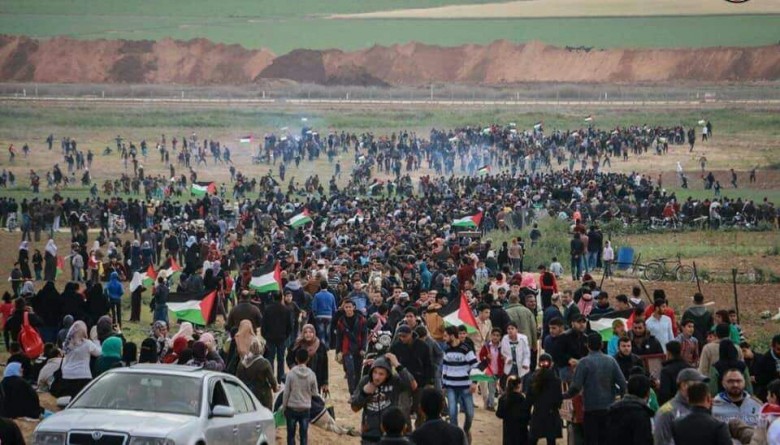 شمار شهدای فلسطینی امروز در راهپیمایی بازگشت به ۴ نفر رسید