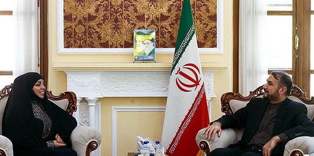 همسر شهید قنطار با دستیار ویژه رئیس مجلس دیدار و گفت‌وگو کرد