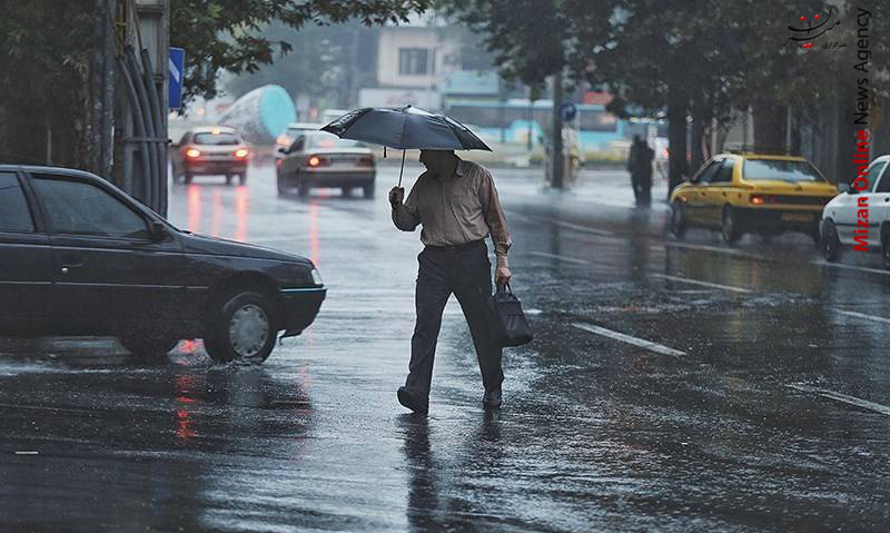 بارش باران تابستانی در گرگان +عکس