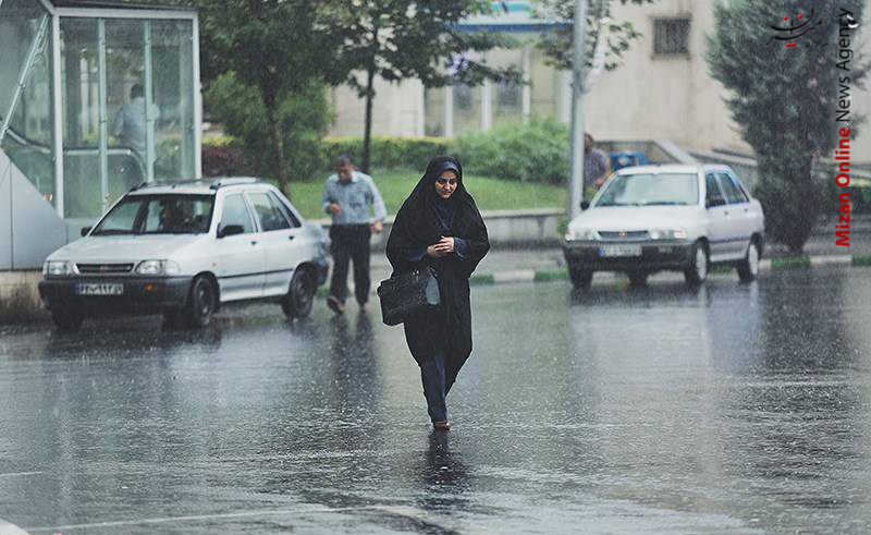 بارش باران تابستانی در گرگان +عکس