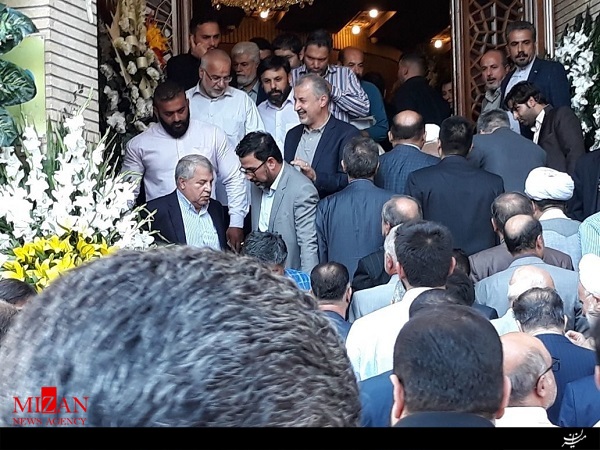 مراسم ترحیم پدر وحید حقانیان با حضور اهالی ورزش