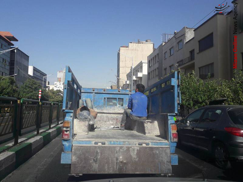 نیسان آبی ترفند نیسان آبی برای ورود به طرح ترافیک +عکس