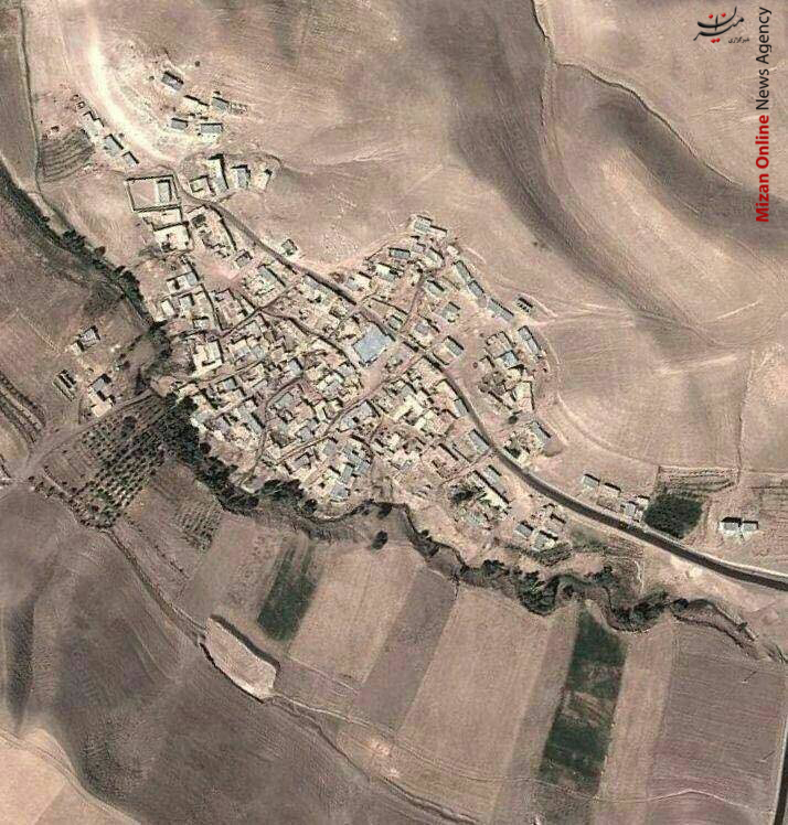 عکس هوایی عجیب از یک روستا در زنجان!