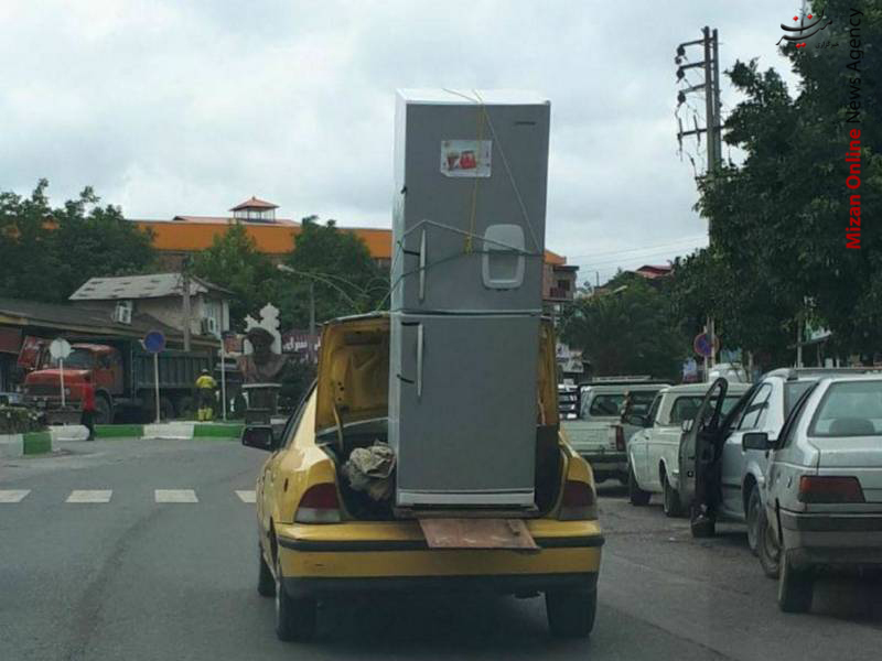 حمل یخچال با خودرو حمل یخچال با خودرو! +عکس