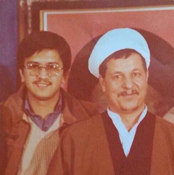 عکس دیده نشده از همتی، رئیس بانک مرکزی در کنار هاشمی رفسنجانی + عکس