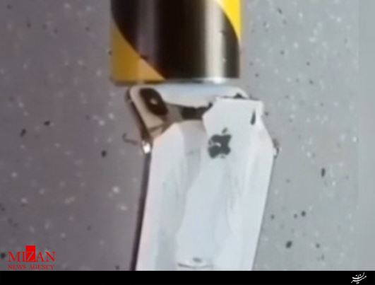 نمایش دیدنی از مقاومت iPhone 10 و مقاومت آن در برابر پرس 10 تنی +فیلم نمایش دیدنی از مقاومت iPhone 10 و مقاومت آن در برابر پرس 10 تنی +فیلم